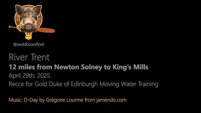 Thumbnail for video of Recce for Gold Duke of Edinburgh Training on Moving watrer on River Trent